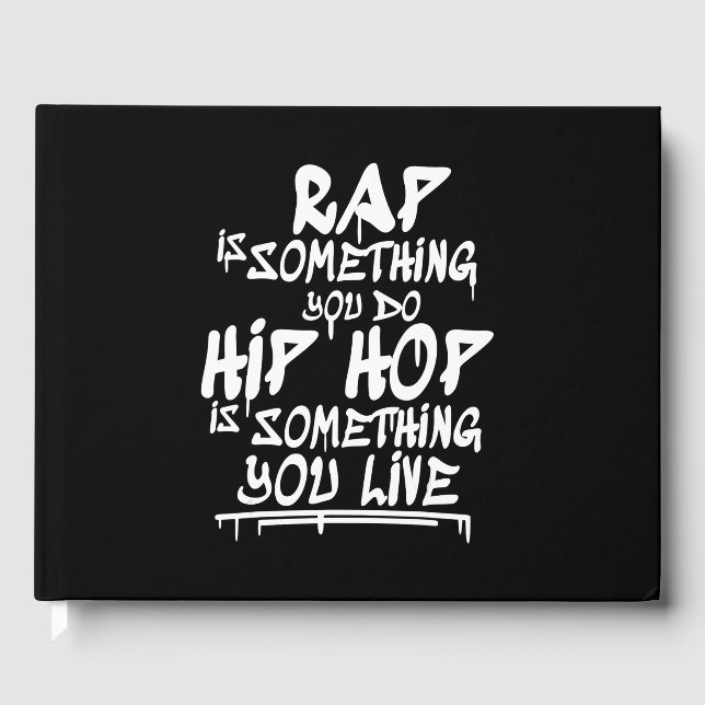 Hip hop Coola Guote Hip hop Älskare Gift Gästböcker (Framsida)
