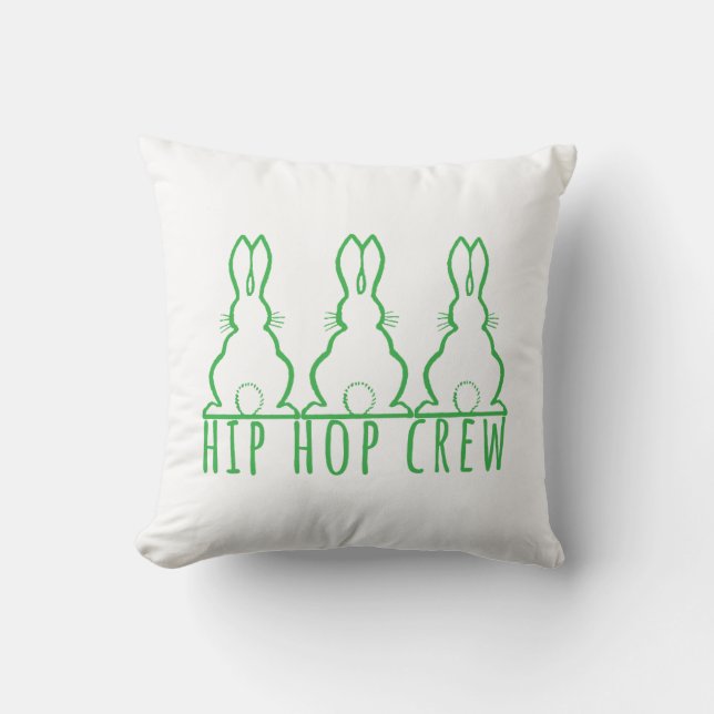 Hip Hop Crew Cute Bunny Rabbits Kudde (Framsida)