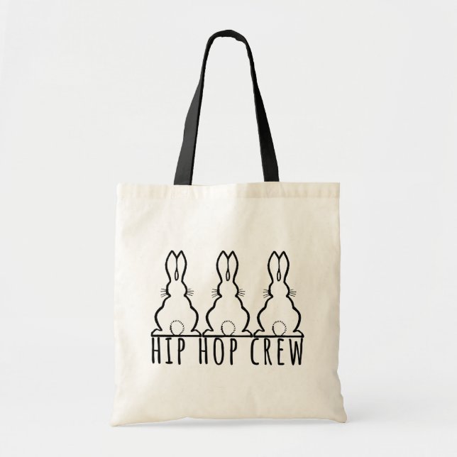 Hip Hop Crew Cute Bunny Rabbits Tygkasse (Framsidan)