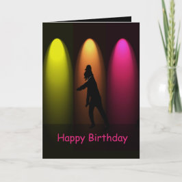 Hip hop Dance Girl Anpassningsbar Birthday Card Kort
