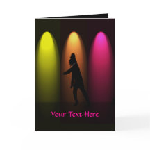 Hip hop Dance Girl Anpassningsbar Greeting Card