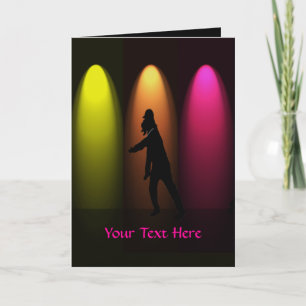 Hip hop Dance Girl Anpassningsbar Greeting Card Kort
