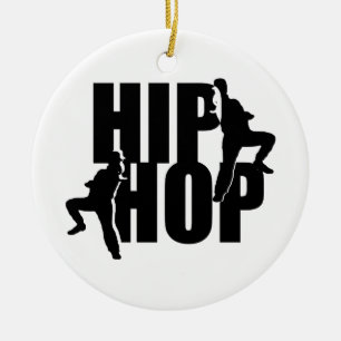 Hip hop Dance Girls Text Design Ornament