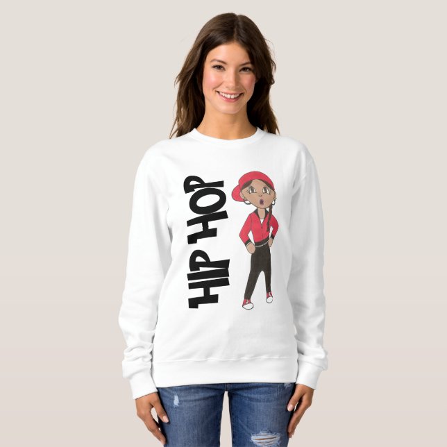 HIP HOP Dancer Girl Hiphop Jazz Dance Teacher Gift T Shirt (Hel framsida)