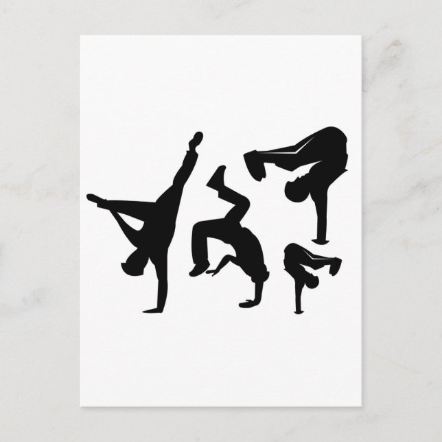 hip hop dancer vykort (Framsida)