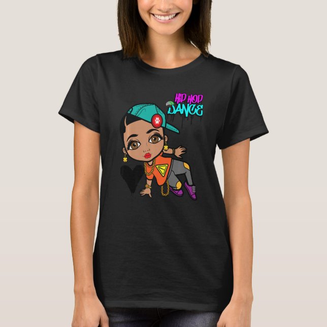 Hip hop Dancing Break Dance Vår Summer Street P T Shirt (Framsida)