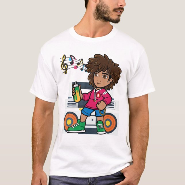 Hip hop Dancing Break Dance Vår Summer Street P T Shirt (Framsida)
