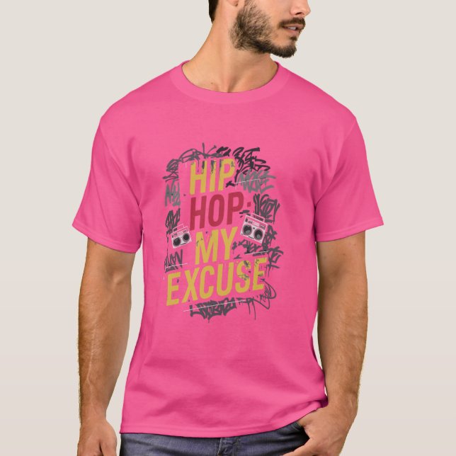 Hip hop Dancing Breakddans Rap Music Choreograph T Shirt (Framsida)