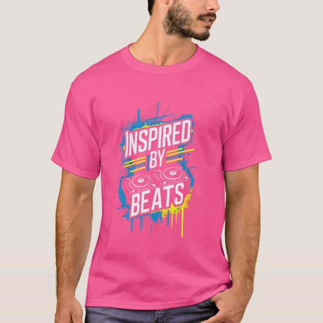 Hip hop Dancing Breakddans Rap Music Choreograph T Shirt (Framsida)