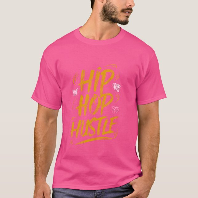 Hip hop Dancing Breakddans Rap Music Choreograph T Shirt (Framsida)