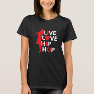 hip hop dans-klädda flickor 90-årsålder t shirt