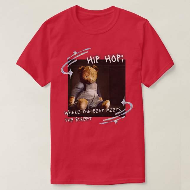 Hip hop där Beat möter gatan 4 T Shirt (Design framsida)