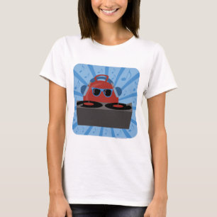Hip hop Dj Bounds Boll Tecknad Flashback Design T-shirt