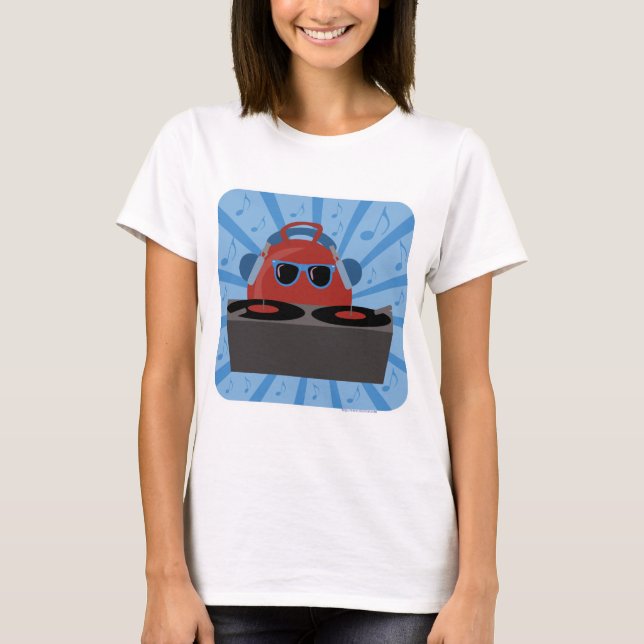 Hip hop Dj Bounds Boll Tecknad Flashback Design T-shirt (Framsida)