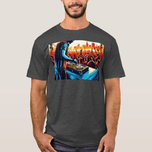Hip hop DJ Retro Vintage Album Bronx Party Collect T Shirt