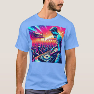 Hip hop DJ Retro Vintage Album Bronx Party Collect T Shirt