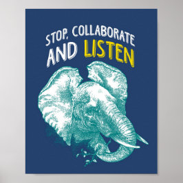 Hip Hop Elefant | Poster Art Print 8x10