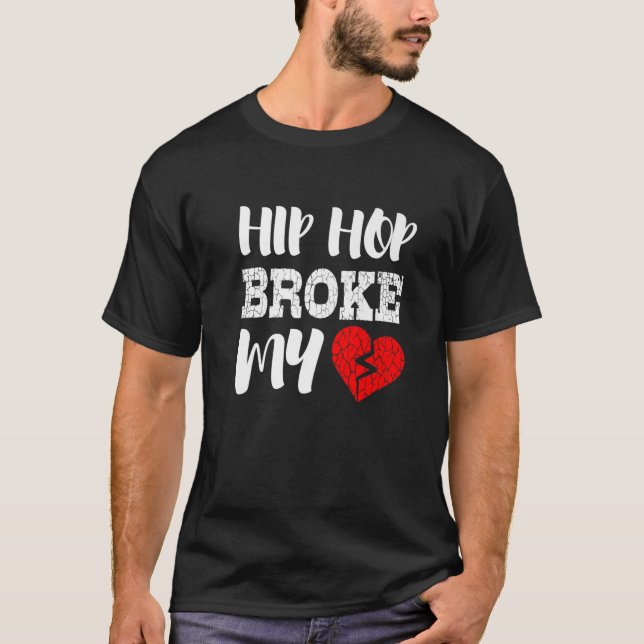 Hip hop Fattiga mitt hjärta roligt T Shirt (Framsida)
