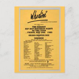 Hip hop Flyer Vykort