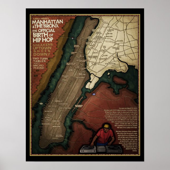 Hip hop födelse poster (Framsidan)