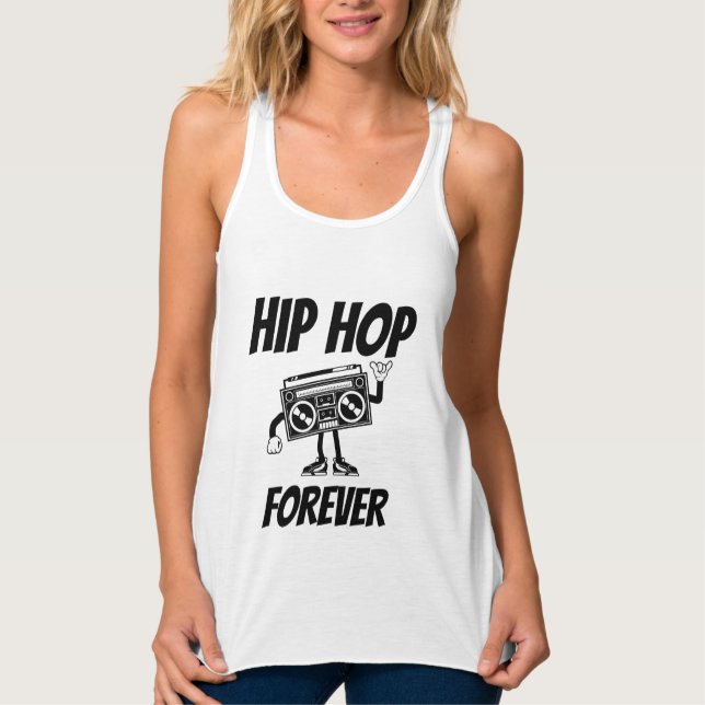 Hip hop Forever Linne Med Racerback (Framsida)