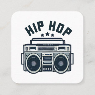 Hip hop fyrkantigt visitkort