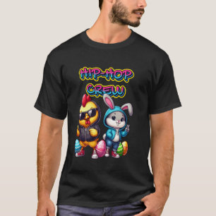 Hip-Hop-gänget Påskharen Kyckling Påskägg Cool T Shirt