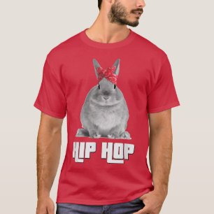 Hip hop Gangsta Bunny Rabbit Påsk T med Red Ba Shirt