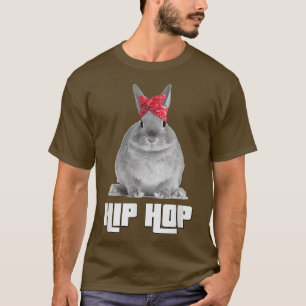 Hip hop Gangsta Bunny Rabbit Påsk T med Red Ba T Shirt