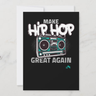Hip hop-gåva  Gör Hip hop Underbarare igen Julkort