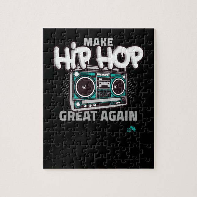 Hip hop Gift | Gör Hip hop Underbart igen Pussel (Vertikal)