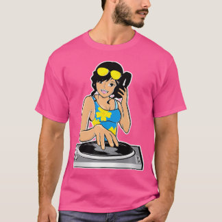Hip hop Girl Inspirational Dj T Shirt