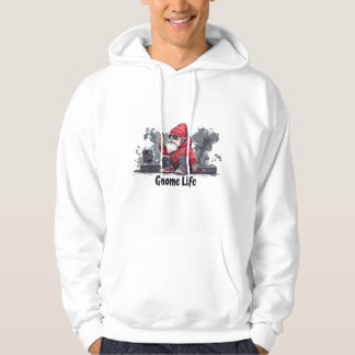 Hip hop Gnome Illustration - Gnome Life Hoodie
