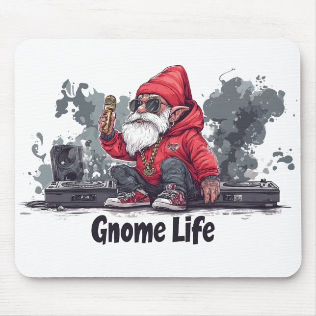 Hip hop Gnome Illustration - Gnome Life Musmatta (Framsidan)