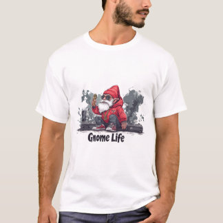 Hip hop Gnome Illustration - Gnome Life T Shirt