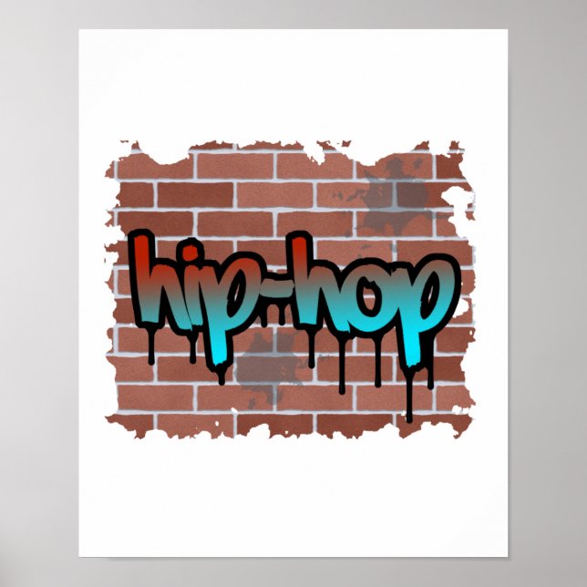 hip hop graffiti-design poster (Framsidan)