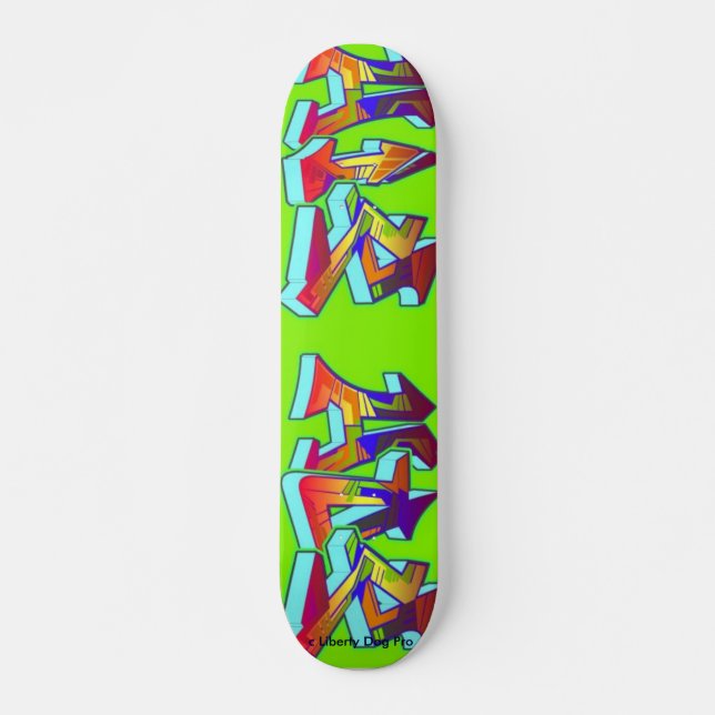 HIP HOP GRAFFITI SKATEBOARD - PRO SHREDDER - GIFTS (Framsida)