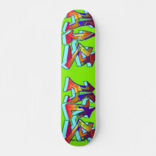HIP HOP GRAFFITI SKATEBOARD - PRO SHREDDER - GIFTS BRÄDA 21,5 CM