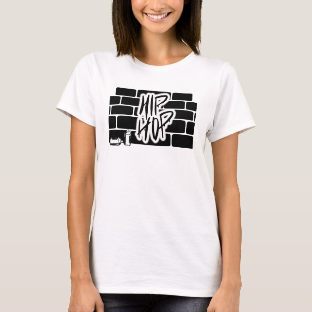 Hip hop Graffiti T Shirt (Framsida)