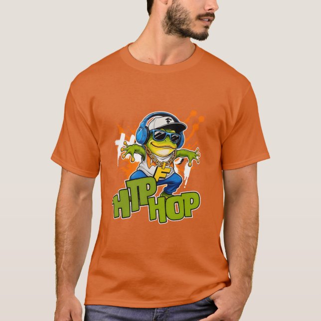 Hip Hop Groda Froggy flicka T Shirt (Framsida)