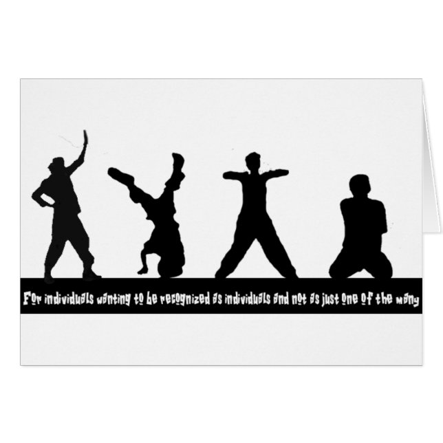 Hip hop hälsningskort (Framsidan Horizontal)