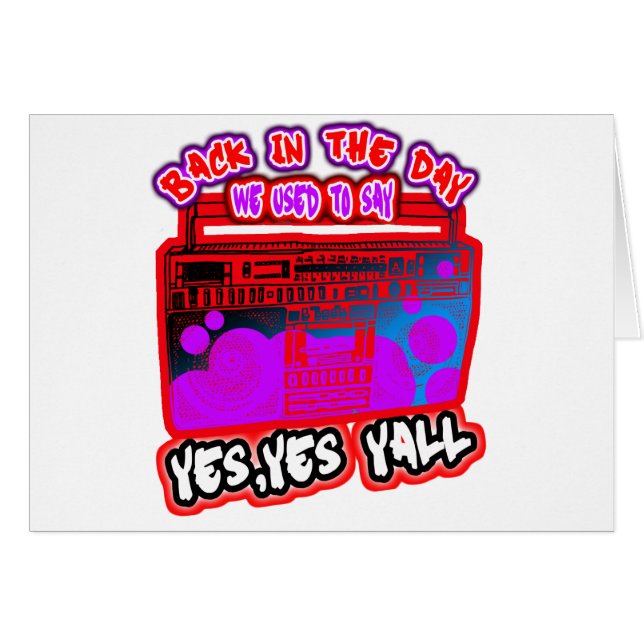 HIP HOP HÄLSNINGSKORT (Framsidan Horizontal)