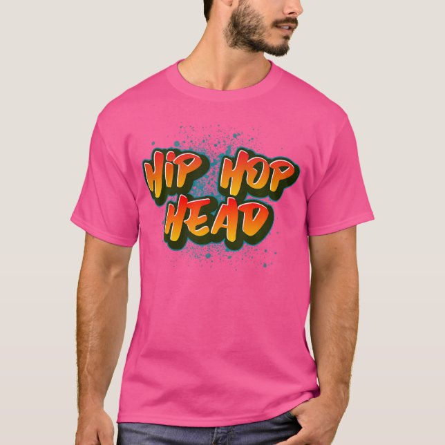 Hip hop Head T Shirt (Framsida)