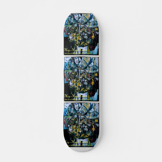 HIP HOP HEADS OLD SCHOOL SKATEBOARD BRÄDA 18 CM (Framsida)