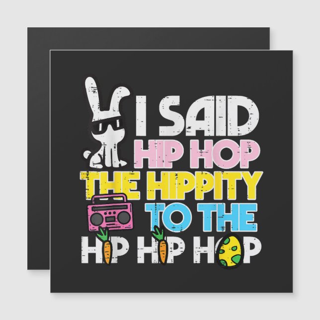 Hip Hop Hippity Påskharen  (Fram/baksida)
