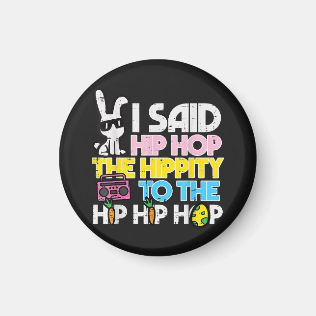 Hip Hop Hippity Påskharen  Magnet (Framsidan)