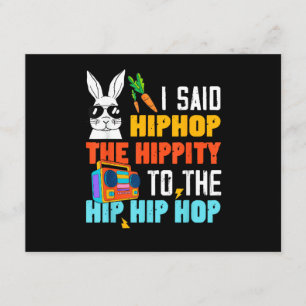 Hip Hop Hippity Rolig Påskhare Pojkar Flickor Barn Tilläggskort