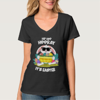 Hip Hop Hooray Easter Bunny Egg Hunt Happy Spring  T Shirt