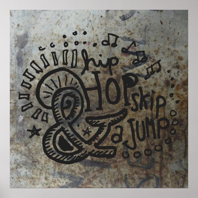 Hip Hop Hoppa Hopp 1B Poster (Framsidan)