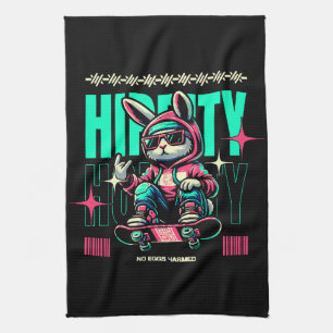 Hip-Hop Hoppity - Skater Bunny Påsk Kökshandduk